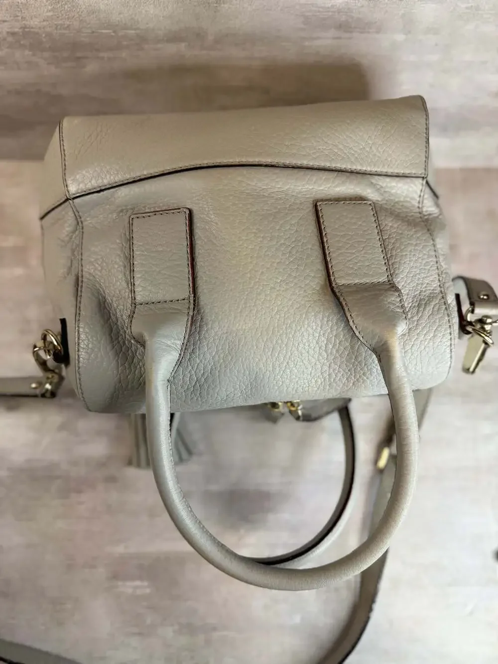 kate spade gray pebbled